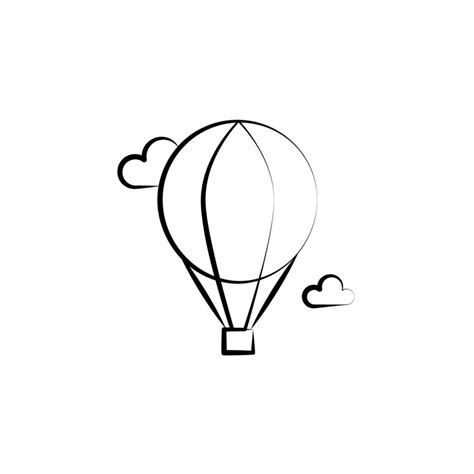 Page 2 Hot Air Balloon Outline Drawing Vector Art Icons And