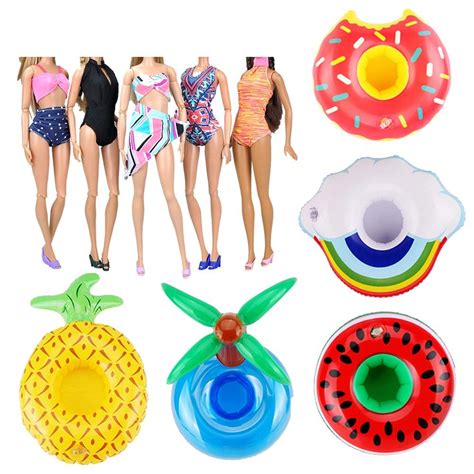 E TING Sets Beach Bikini Swimsuit Bathing Doll E TING