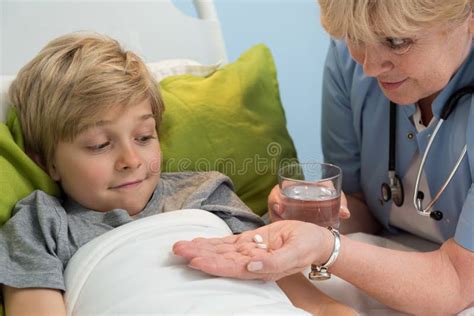 Sweet Blonde Patient Stock Photo Image Of Pediatrician 46409286
