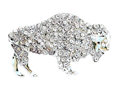Buffalo Mafia Crystal Magnetic Brooch Etsy