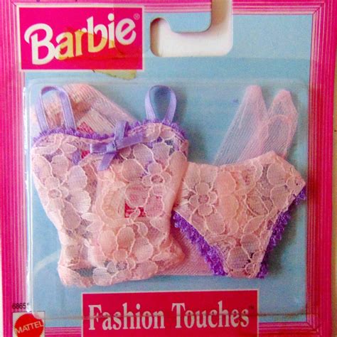 Barbie Lingerie Camisole Panties Hosiery Barbie Fashion Touches Pink Lace LINGERIE New In