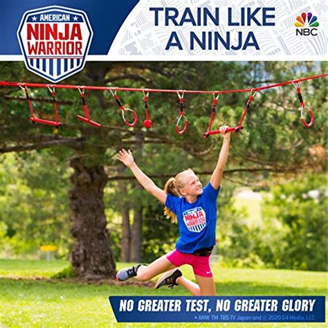 American Ninja Warrior 40 Deluxe Ninjaline Includes 9 Hanging
