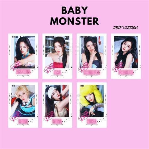 Jual POLAROID BABY MONSTER HOT SAUCE 8 PCS BABYMONSTER KPOP UNOFFICIAL CHIQUITA PHARITA RORA