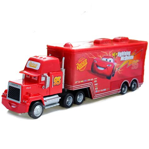 Lightning Mcqueen Mack Truck Toy Disney Pixar Cars 2 Toys 2pcs