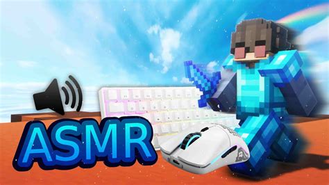 150 FPS Satisfying Keyboard Mouse ASMR Sounds Pika Bedwars YouTube