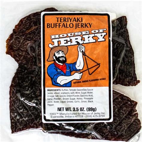 Teriyaki Buffalo Jerky House Of Jerky