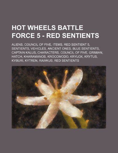 Hot Wheels Battle Force Red Sentients Aliens Council Of Five Items Red Sentient