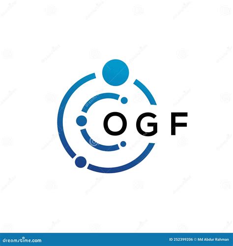 Ogf Letter Technology Logo Design On White Background Ogf Creative