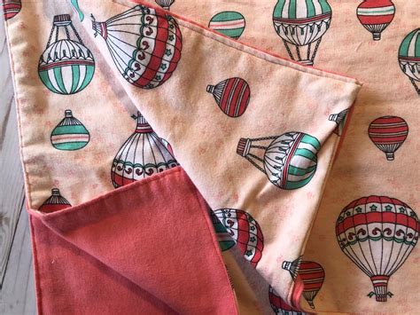 Hot Air Balloon Baby Blanket Pink Baby Blanket Pink Etsy