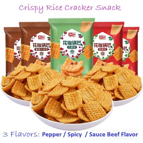 Crispy Snacks Appetizer Pepper Flavor Mala Rice Cracker Tasty Yam Chips