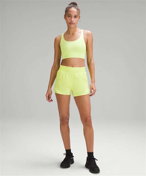 Lululemon Hotty Hot High Rise Lined Short 4 Electric Lemon Lulu Fanatics