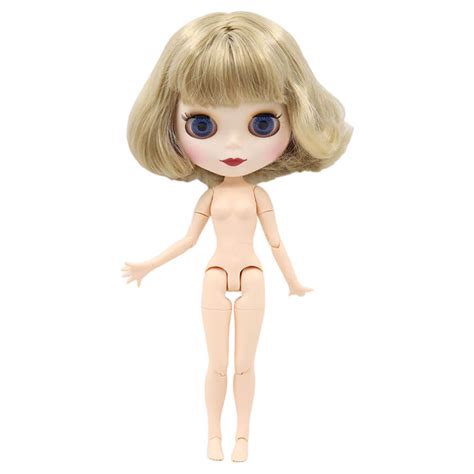 Neo Blythe Doll With Blonde Hair White Skin Matte Cute Face Custom Jointed Body This Is