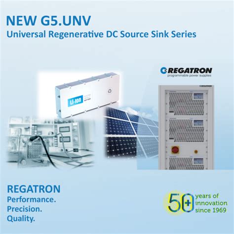 Regatron S New Universal Regenerative Dc Source Sink Series G Unv