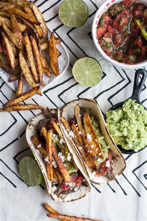 Loaded Crockpot Carne Asada Tacos Video Half Baked Harvest