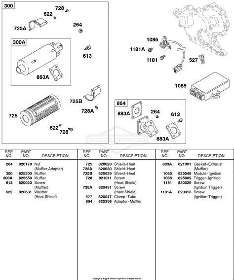 Briggs And Stratton 589447 0305 E2 Parts Diagram For Muffler Ignition Module