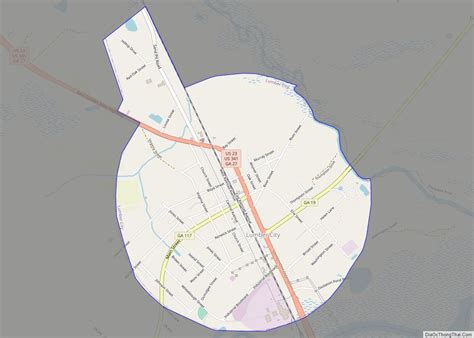 Map Of Lumber City Georgia Thong Thai Real