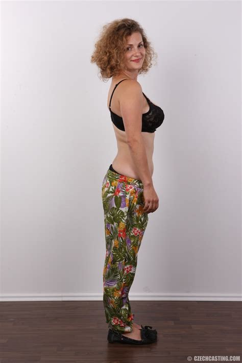 Curly Brunette Posing In Her Black Shirt M XXX Dessert Picture