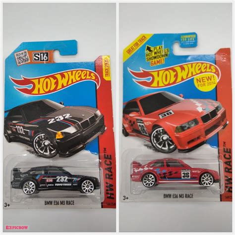 Jual Hot Wheels BMW E36 M3 Race Merah HITAM HW Race Hotwheels Reguler Balapan E 36 M 3 Shopee