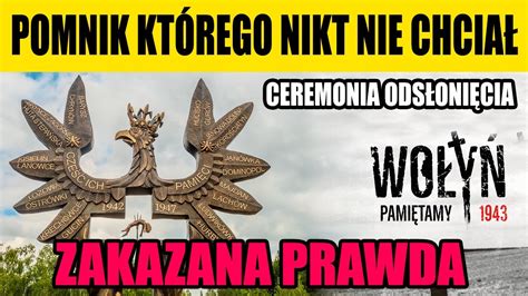 Ten pomnik czekał na tą chwilę 7 lat CEREMONIA ODŁONIĘCIA POMNIKA