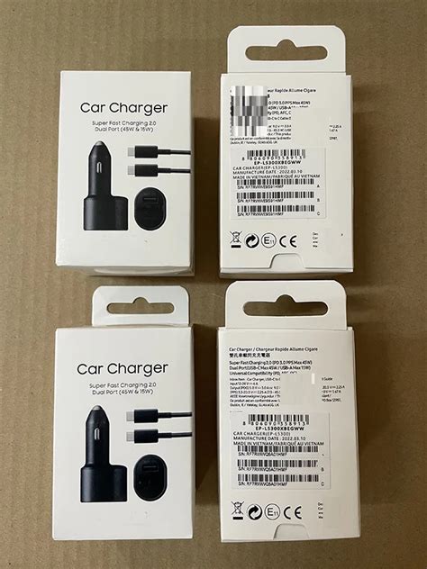Ep-l5300 5a Usb C Car Charger Super Fast Charging Pd Dual Ports 45w ...