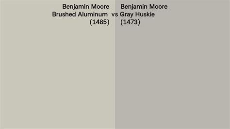 Benjamin Moore Brushed Aluminum Vs Gray Huskie Side By Side Comparison