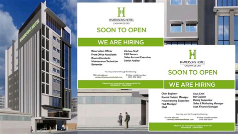 Hamersons Hotel Cagayan De Oro Now Hiring For Its Pre Opening Team