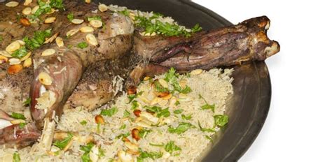 Arabic Ouzi Lamb Rice A Kind Of Traditional Arabian Rice Served With