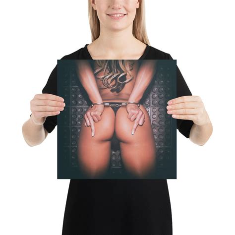 Fuck Off Fuck You Middle Finger Nude Girl In Handcuffs With Etsy