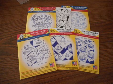 Day Of The Week Aunt Martha Hot Iron Embroidery Transfers Etsy