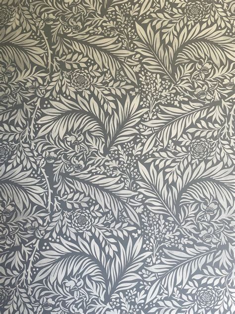 Morris Larkspur Wall Stencil For Painting Feature Wall William Morris