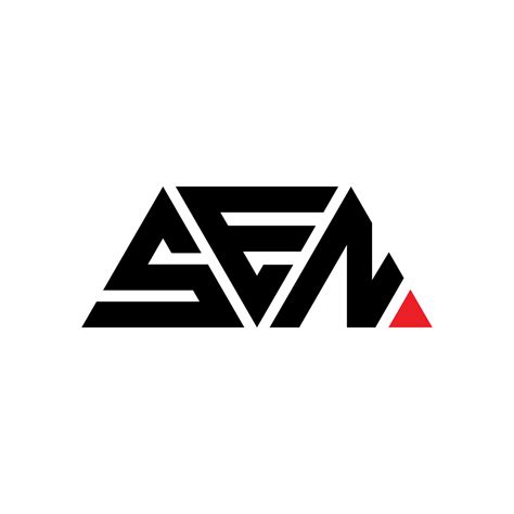 Sen Triangle Letter Logo Design With Triangle Shape Sen Triangle Logo