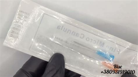 Канюля гибкая косметологическая 25G 50 мм, канюля для косметологии ...