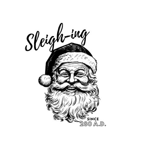 Vintage Santa Png Santa Face Svg Father Christmas Retro Etsy