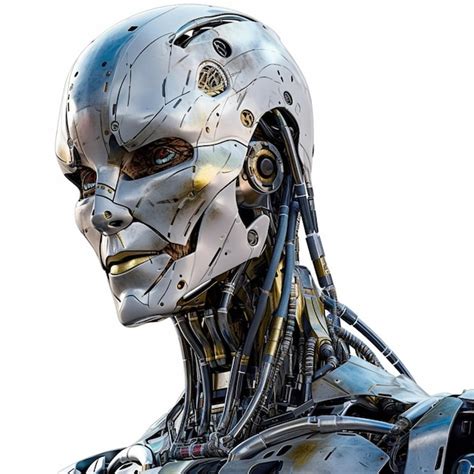 Premium Ai Image A Robot With A Human Face And Long Hair