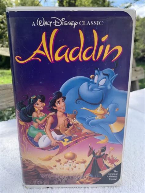 RARE WALT DISNEY CLASSIC ALADDIN Diamant Noir Edition 1662 1 VHS