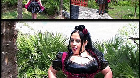 Sweet Dirndl Dress Babe In Italy Blowjob Handjob In The Garden Cum On