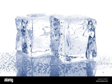 Two Ice Cubes Stock Photo Alamy