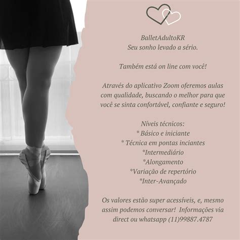 Balletadultokr Seu Sonho Levado A Sério - Aulas de ballet adulto on line com a equipe do BalletAdultoKR ...
