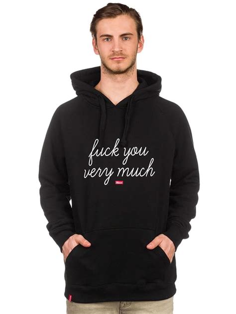kream Fuck You Very Much Hoody schwarz weiß Amazon de Sport Freizeit