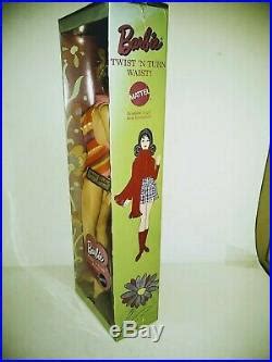 Nrfb Vintage Brunette Marlo Flip Twistn Turn Tnt Barbie Doll Mod Nib