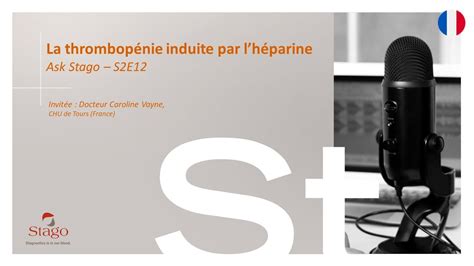 S E La Thrombop Nie Induite Par Lh Parine Youtube