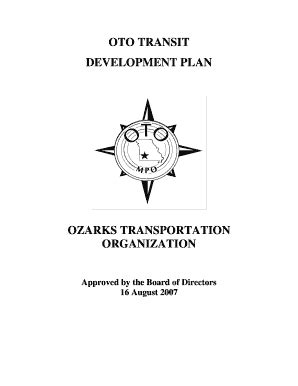 Fillable Online Ozarkstransportation City Utilities Transit Development