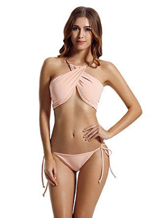 Zeraca Tie Side Bikini Swimsuits Wf Shopping