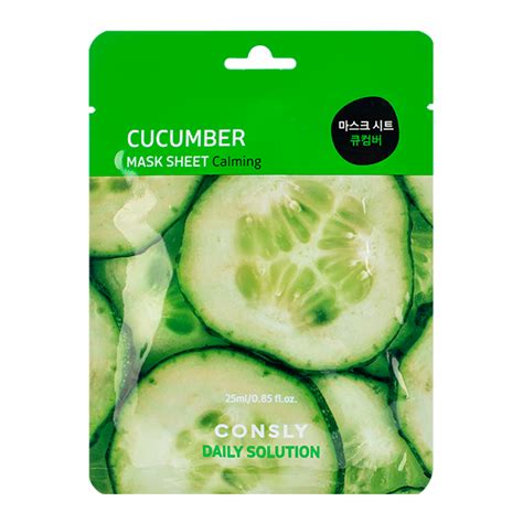 Тканевая маска для лица Consly Daily Solution Cucumber Mask Sheet ...