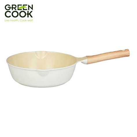 Chảo đúc 26cm men gốm Ivory Green Cook GCP236-26IH