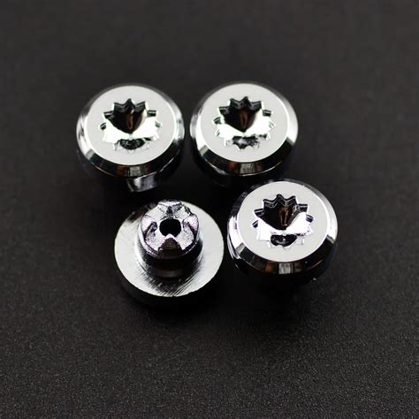 25 шт. 8 мм хром серебро универсальные колеса заклепки гайки Замена для ...