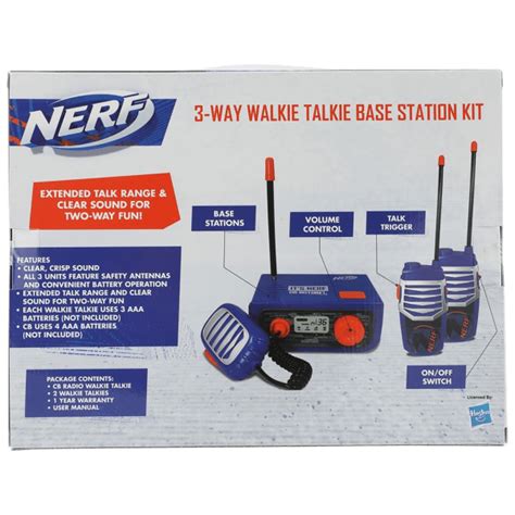 Sidedeal Nerf 3 Piece Walkie Talkies Set With Base Station