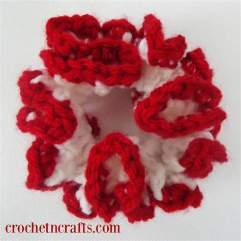 how to crochet a hair scrunchie