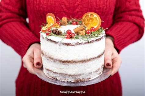 Christmas Naked Cake O Torta Nuda Di Natale Torta Nuda Torte Idee Alimentari