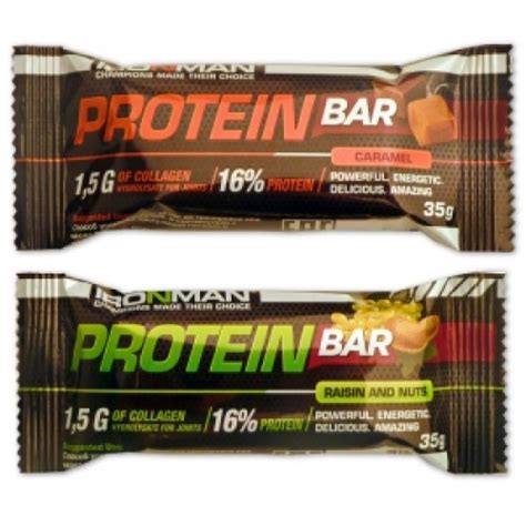 IRONMAN Protein Bar - протеиновый батончик с коллагеном - 35 гр купить ...